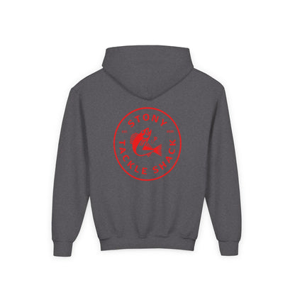 Stony Tackle Shack Youth Hoodie - Cozy Fishing Sweatshirt for Young Anglers, Perfect for Fall, Gift Idea, Casual Wear, Outdoor Adventures