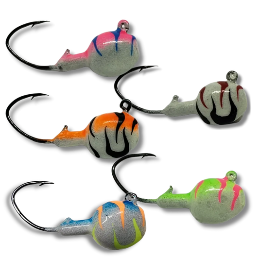 Big Sky Deluxe Walleye Jigs 1/4oz set 5pk