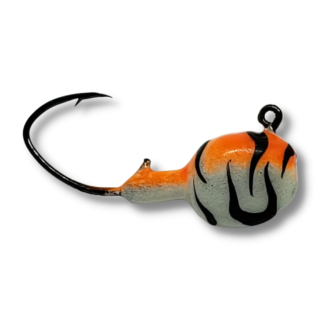 Big Sky Deluxe Walleye Jigs 1/4oz 4pk Orange Tiger