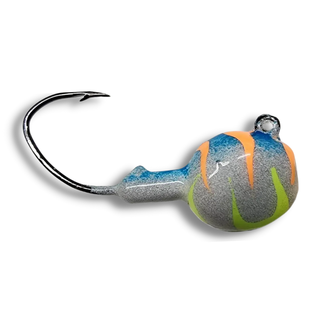 Big Sky Deluxe Walleye Jigs 1/4oz 4pk Blue Tiger