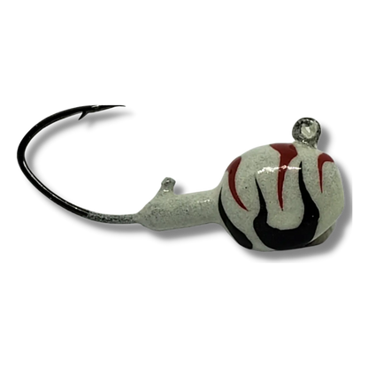 Big Sky Deluxe Walleye Jigs 1/4oz 4pk White Tiger