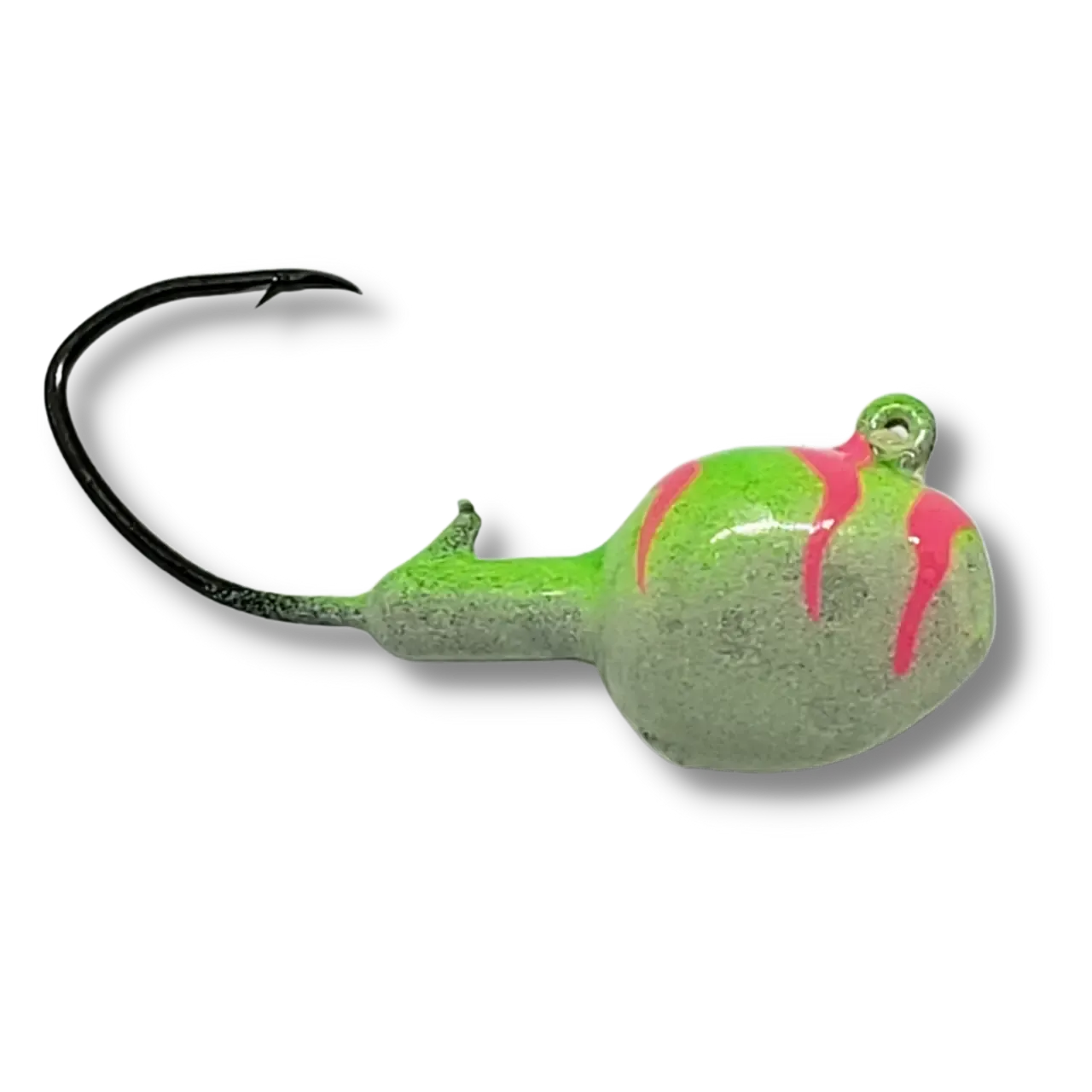 Big Sky Deluxe Walleye Jigs 1/4oz 4pk Lime Tiger