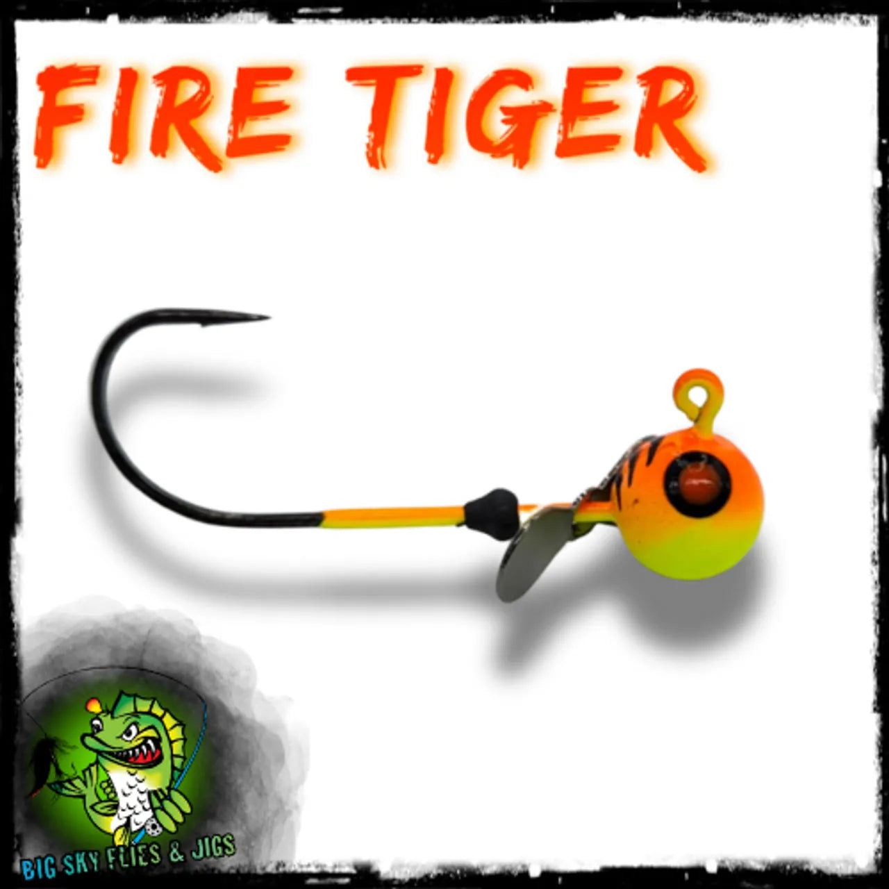 Big Sky 1/4oz Tungsten Chopper Jigs Fire Tiger
