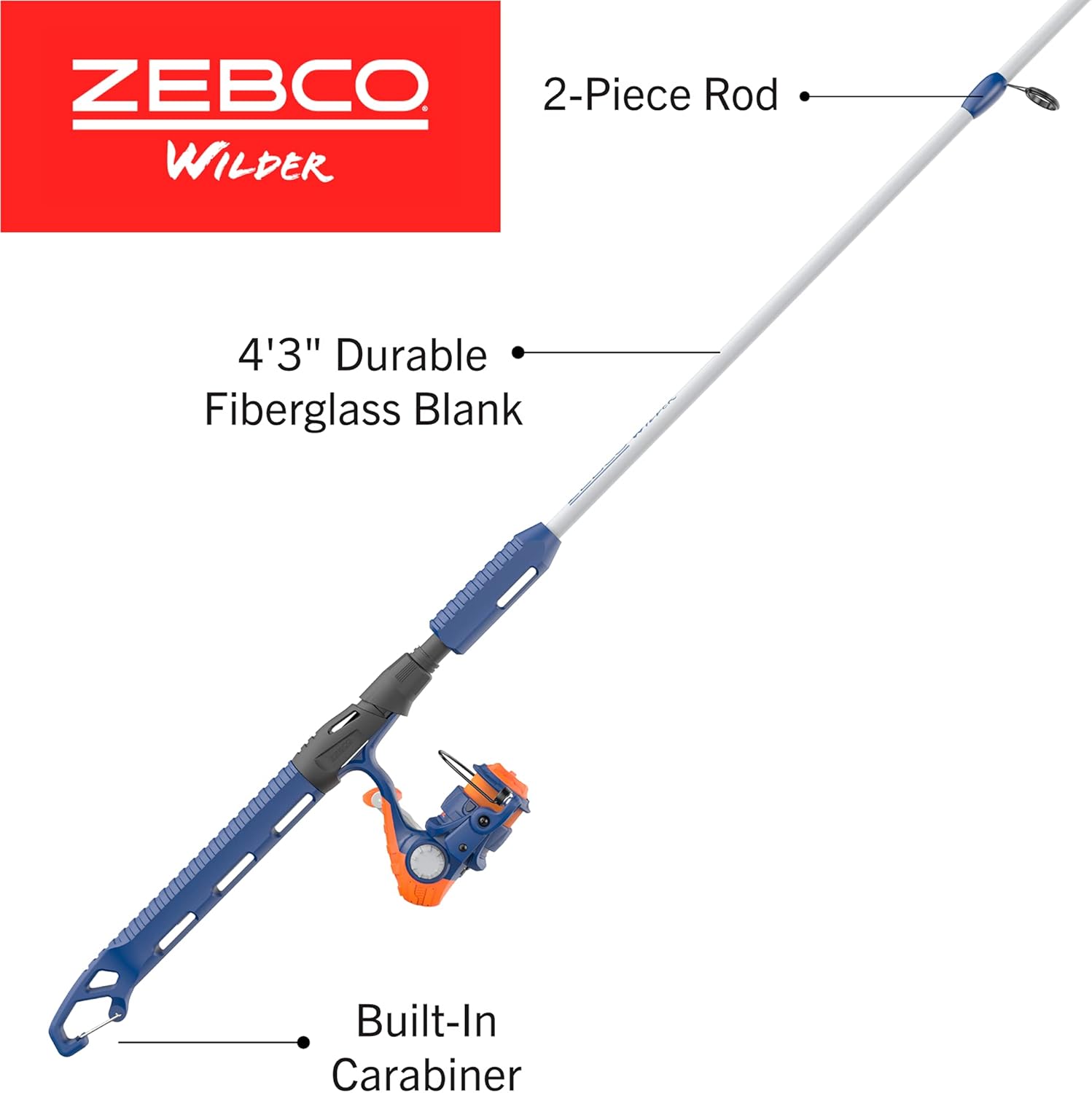Zebco Wilder Fishing Rod Combos Spinning and Spincast