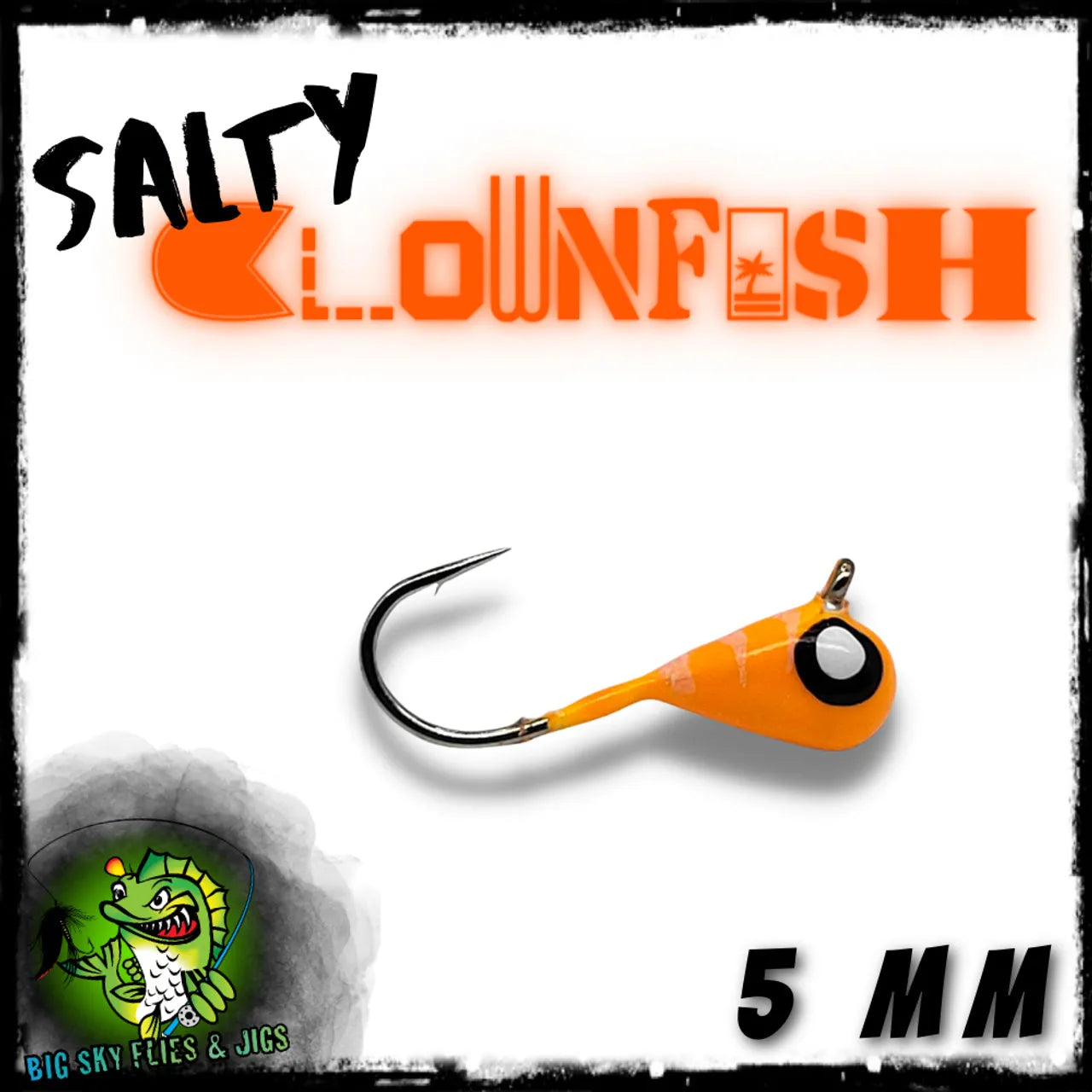 Big Sky 5mm (1/16oz) Tungsten Jigs 2pk Salty Clownfish