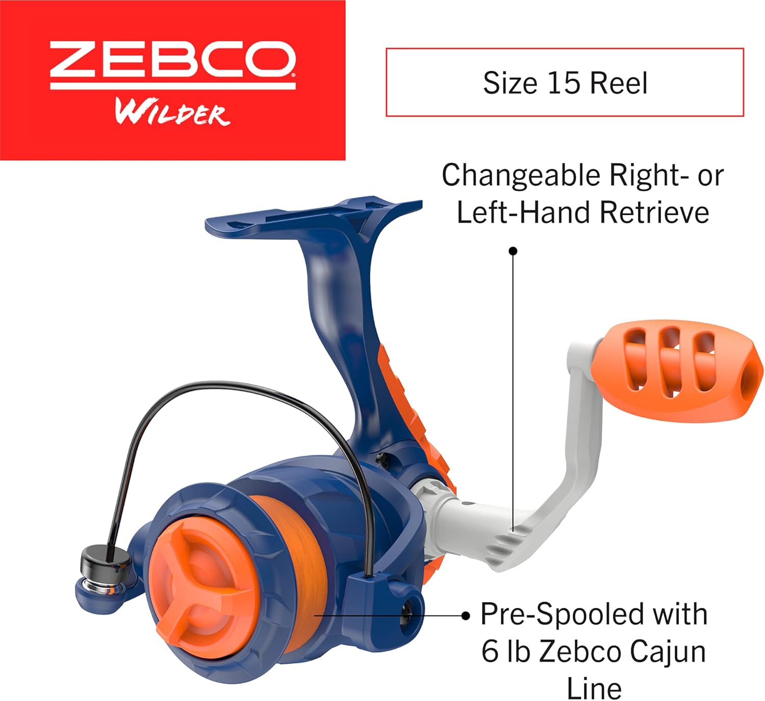 Zebco Wilder Fishing Rod Combos Spinning and Spincast