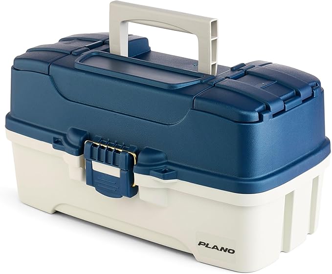Plano Three-Tray Tackle Box Blue/White