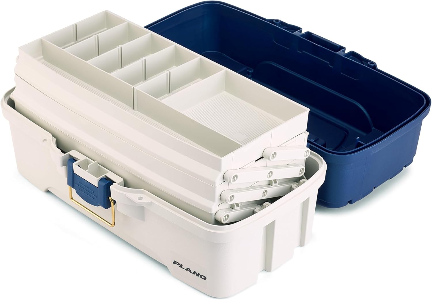 Plano Three-Tray Tackle Box Blue/White