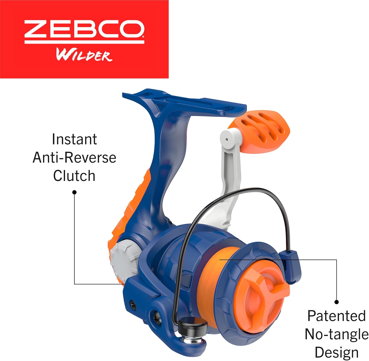 Zebco Wilder Fishing Rod Combos Spinning and Spincast