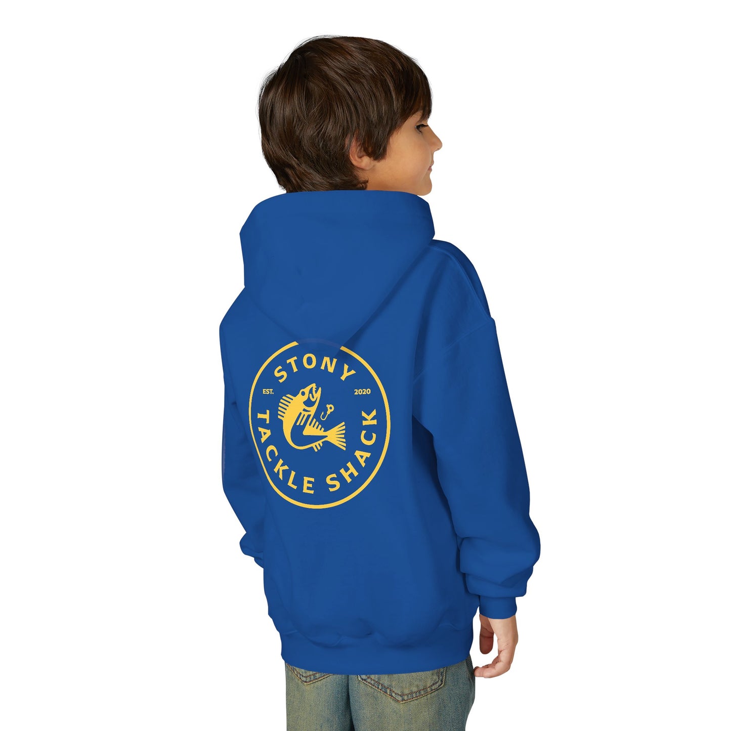Stony Tackle Shack Youth Hoodie - Cozy Fishing Sweatshirt for Young Anglers, Perfect for Fall, Gift Idea, Casual Wear, Outdoor Adventures