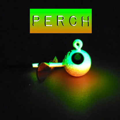 Big Sky 1/4oz Tungsten Chopper Jigs Perch Glow