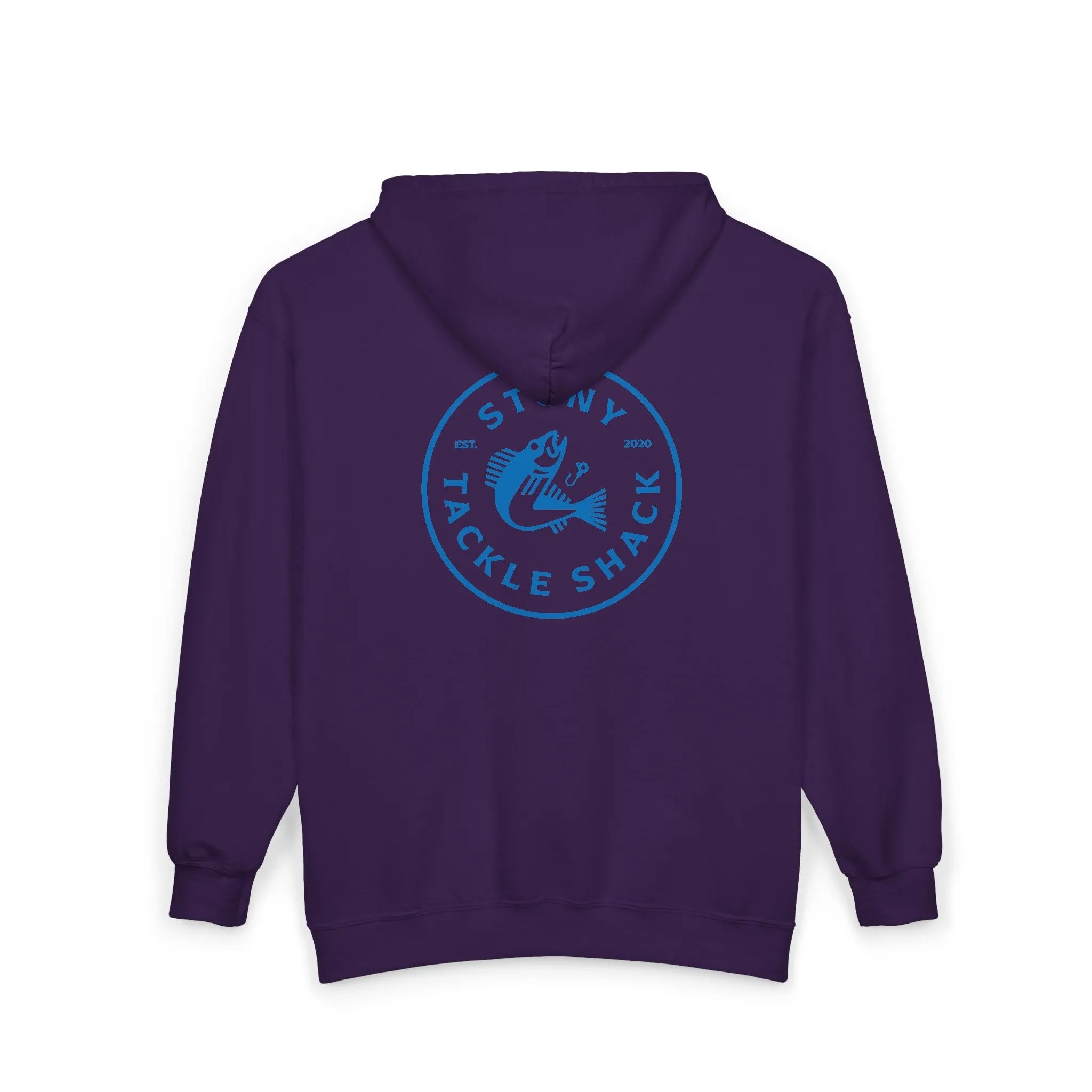 Stony Tackle Shack Full Zip Hoodie, Unisex Zip Up Sweatshirt, Outdoor Gear, Perfect Gift for Anglers, Fall/Winter Apparel