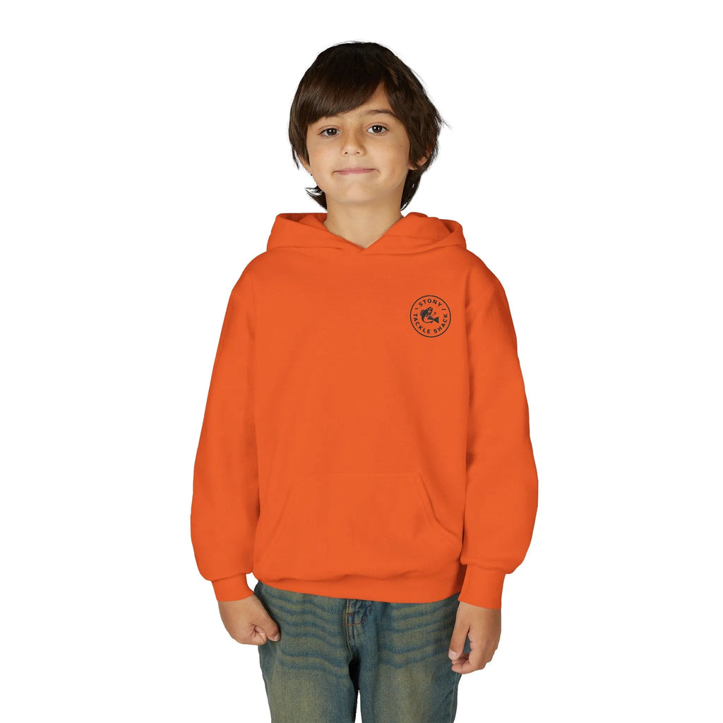 Stony Tackle Shack Youth Hoodie - Cozy Fishing Sweatshirt for Young Anglers, Perfect for Fall, Gift Idea, Casual Wear, Outdoor Adventures