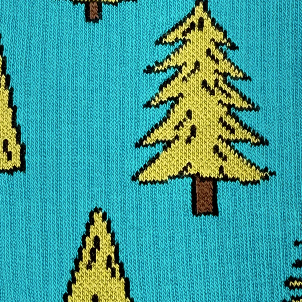 Friday Sock Co Men's Mountains & Trees Comic Athletic Socks