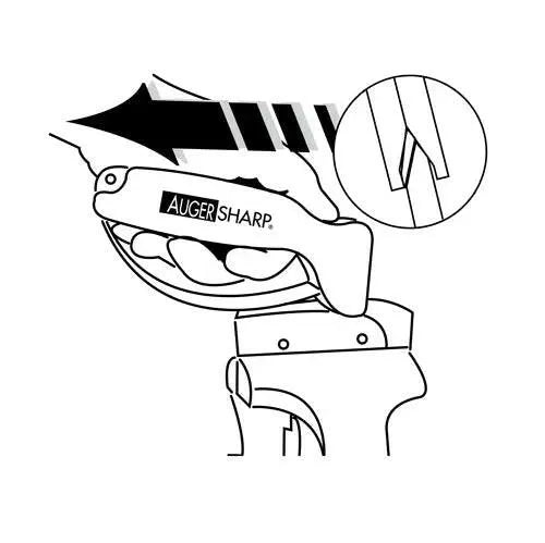 AccuSharp Auger Blade Sharpening Tool diagram