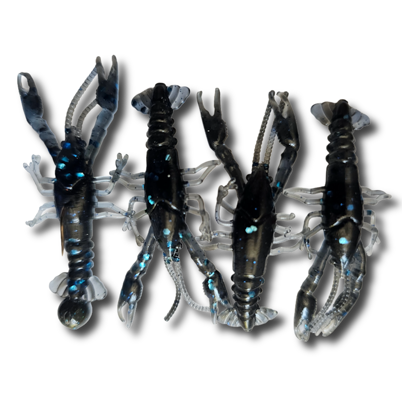 Grampy's Tackle Crawfish 1.8" comes with 1/16oz Jig Head 4/pk