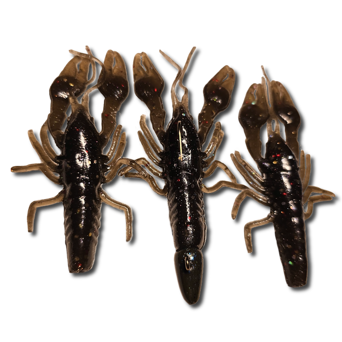 GTB 4" Crawfish Soft baits. 3/8oz Bullet Jig Head