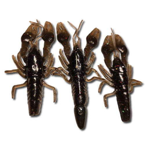 GTB 4" Crawfish Soft baits. 3/8oz Bullet Jig Head