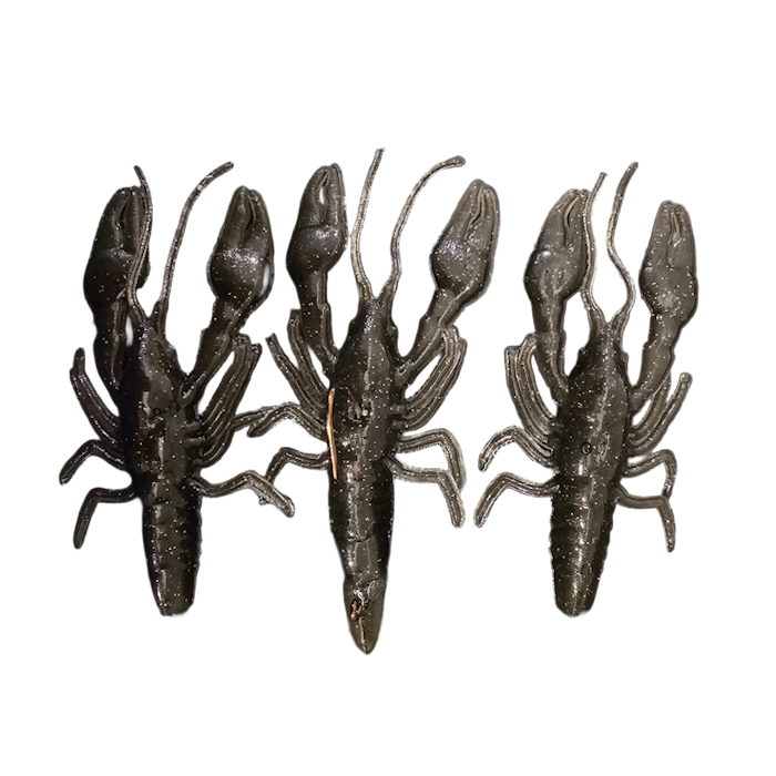 GTB 4" Crawfish Soft baits. 3/8oz Bullet Jig Head