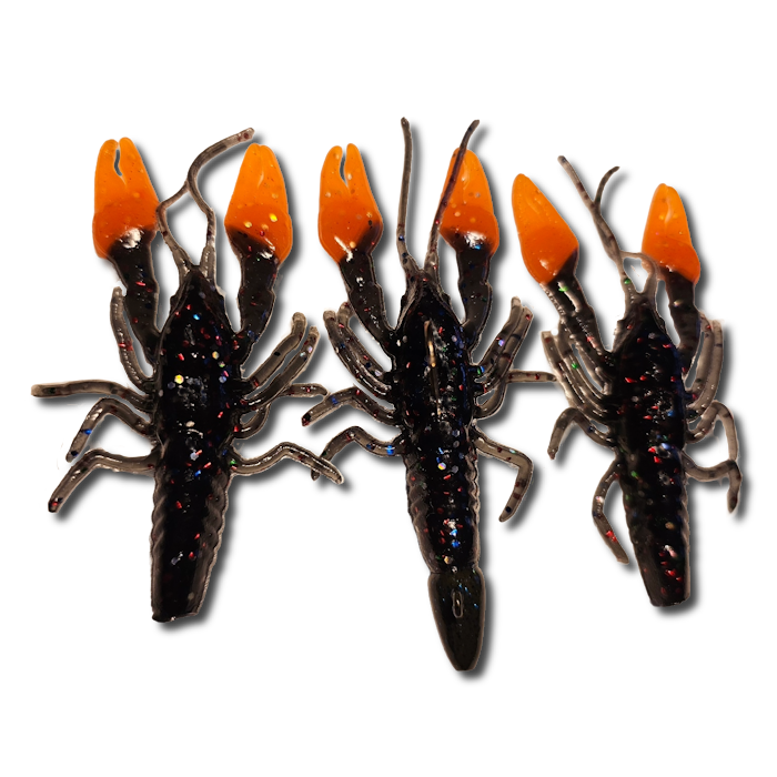 GTB 4" Crawfish Soft baits. 3/8oz Bullet Jig Head