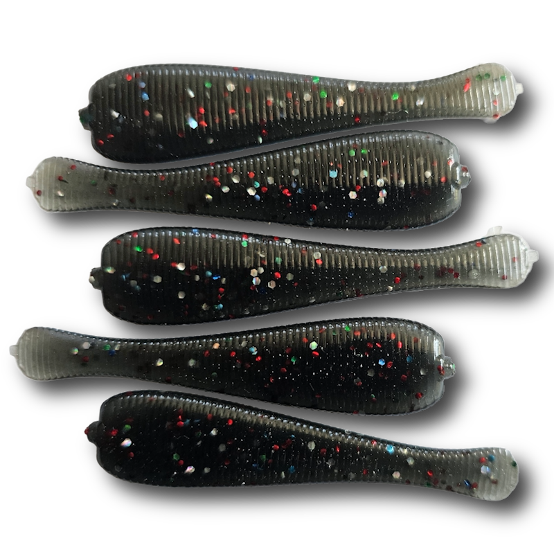 Grampy's Tackle softbait Leeches 2.5" 5/pk