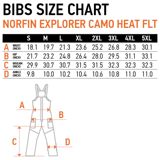 lucky john bib pant size chart