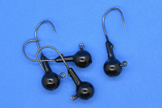 Big Sky 1/4oz Ball Jigs (Non-Glowing) 4/pack Black