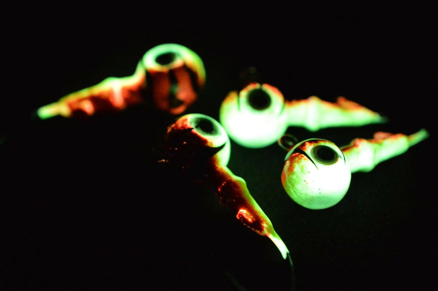 Big Sky Mean Machine 1/4oz Glow Jig Heads 4/pack Big Sky