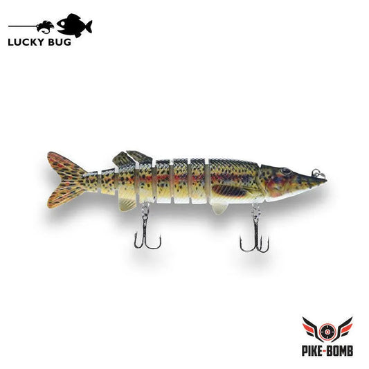 Lucky Bug 5" Pike Bomb Lures Bloody Trout