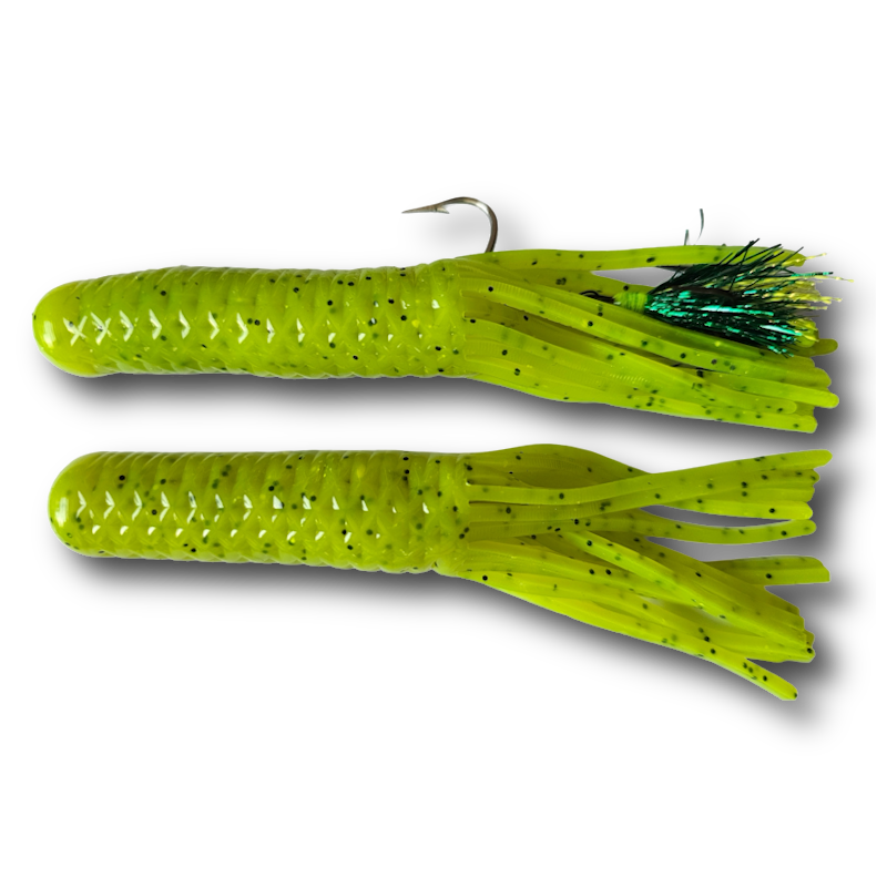 Grampy's Tackle Blazing Laker Pro "Sonic" 6" Tube Jigs 1.5oz 2/pk