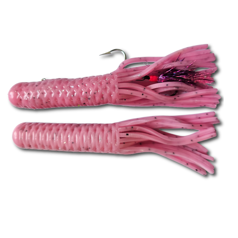 Grampy's Tackle Blazing Laker Pro "Sonic" 6" Tube Jigs 2oz 2/pk