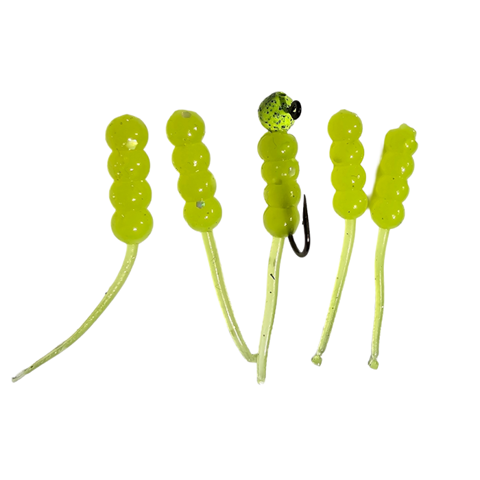 GTB Wax Wiggler 5/pk 1/32 jig head incl.