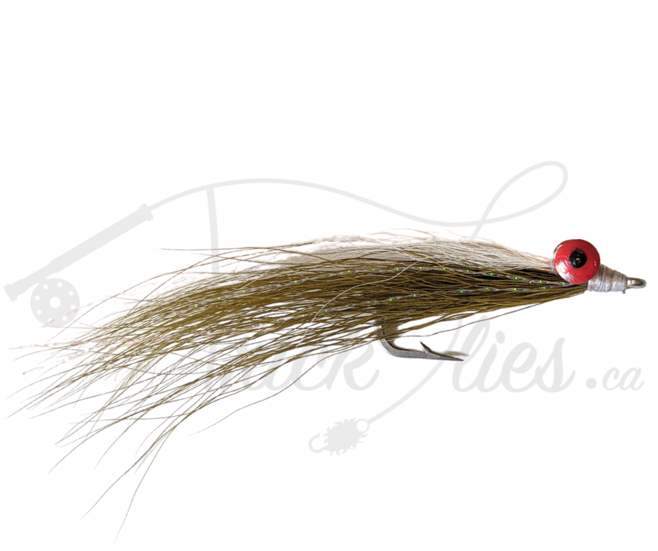 Clouser Minnow Olive/White