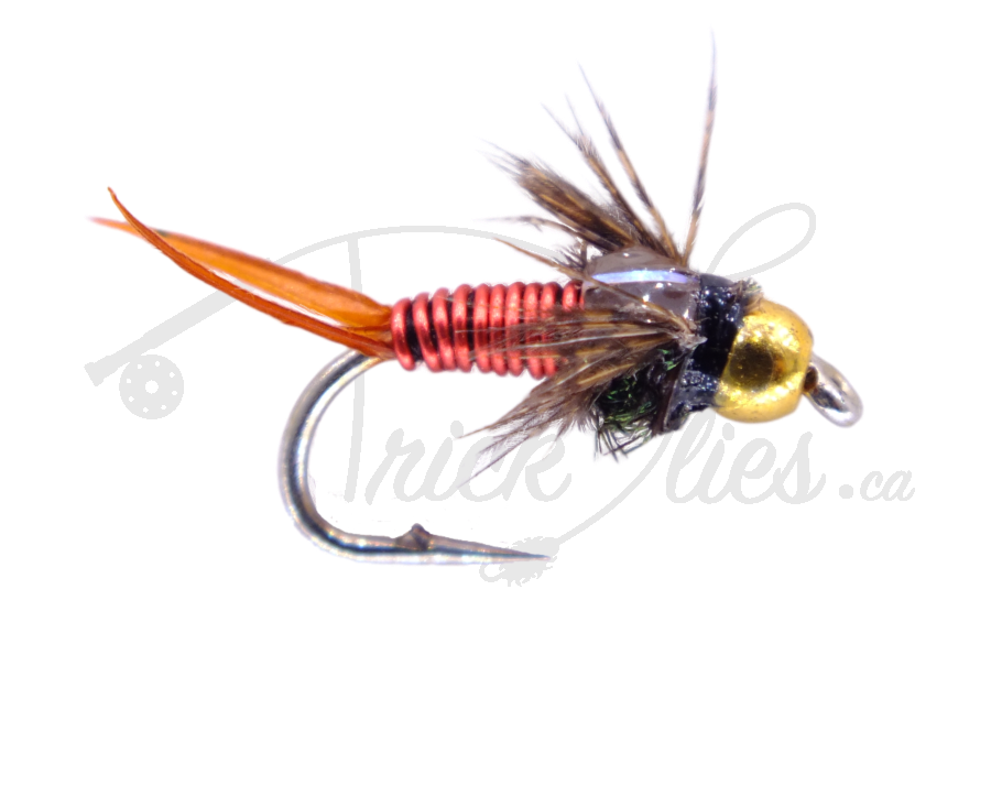 Beadhead Copper John Red