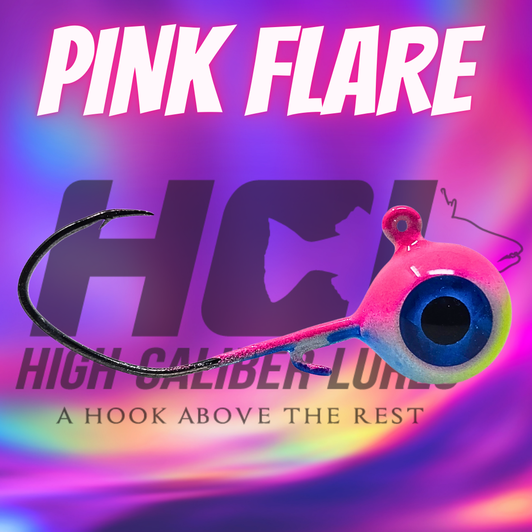 High Caliber Lures Pink Flare Jigs - 2 Pack 🔥NEW🔥