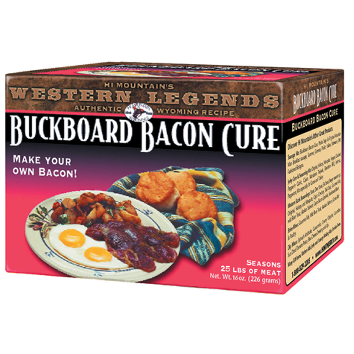 Hi Mountain Buckboard Bacon Cure – Cures 25 lb