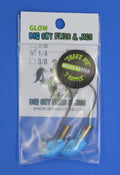 Big Sky Erie Rattle Jigs 1/4oz 2/pack Blue w/Silver Lines