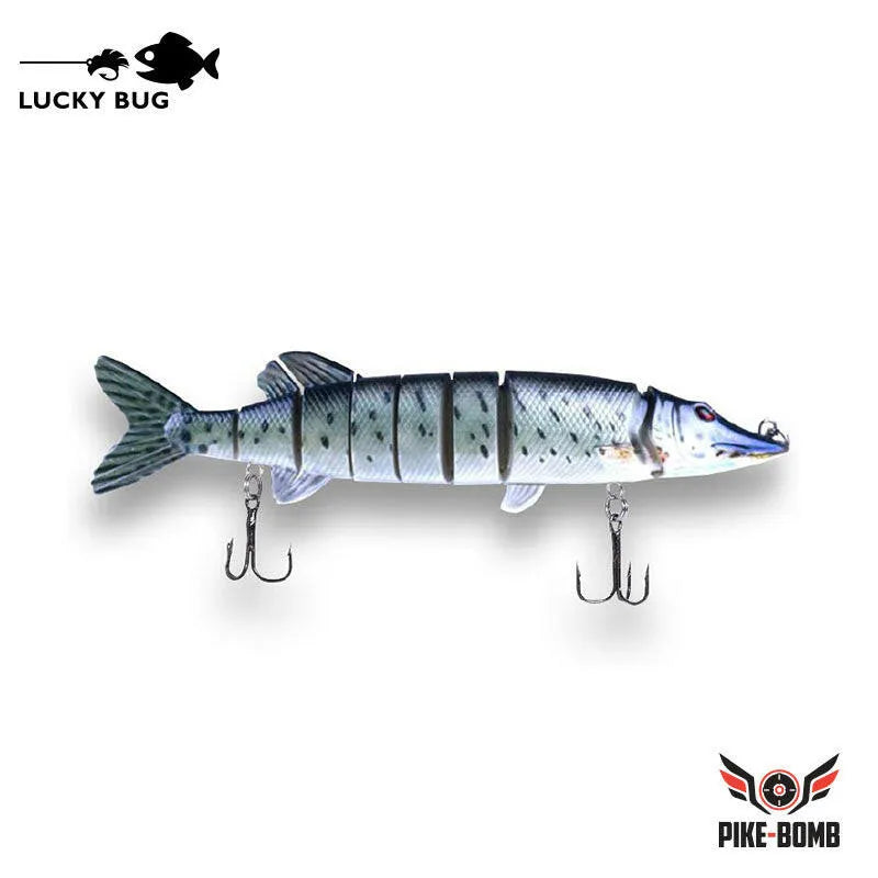 Lucky Bug 5" Pike Bomb Lures Dalmation