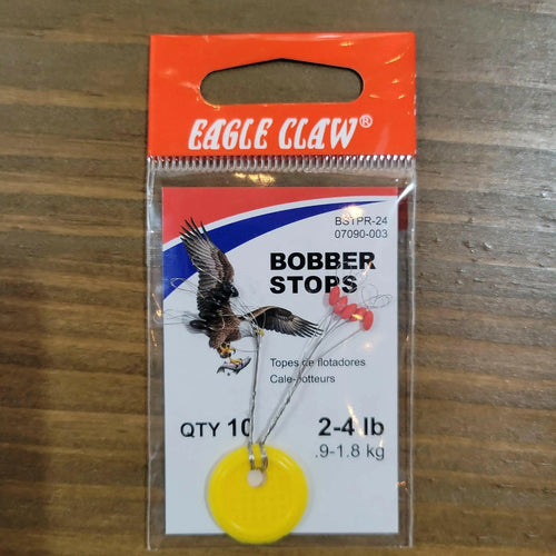 Eagle Claw Bobber Stop 2-4lb Rubber w/ring (SM).
