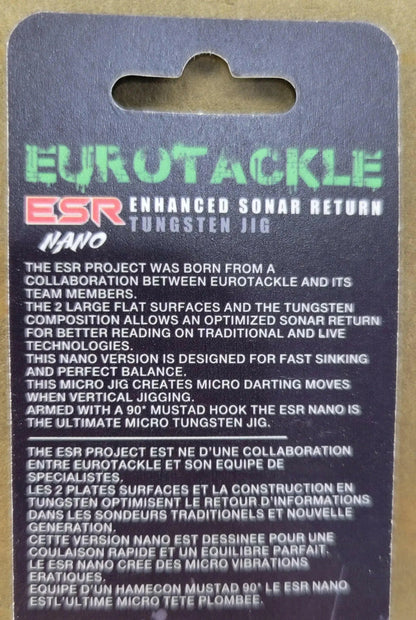 Euro-Tackle ESR Nano 3.5mm Jig Heads Chartreuse 2pcs C.G. Emery