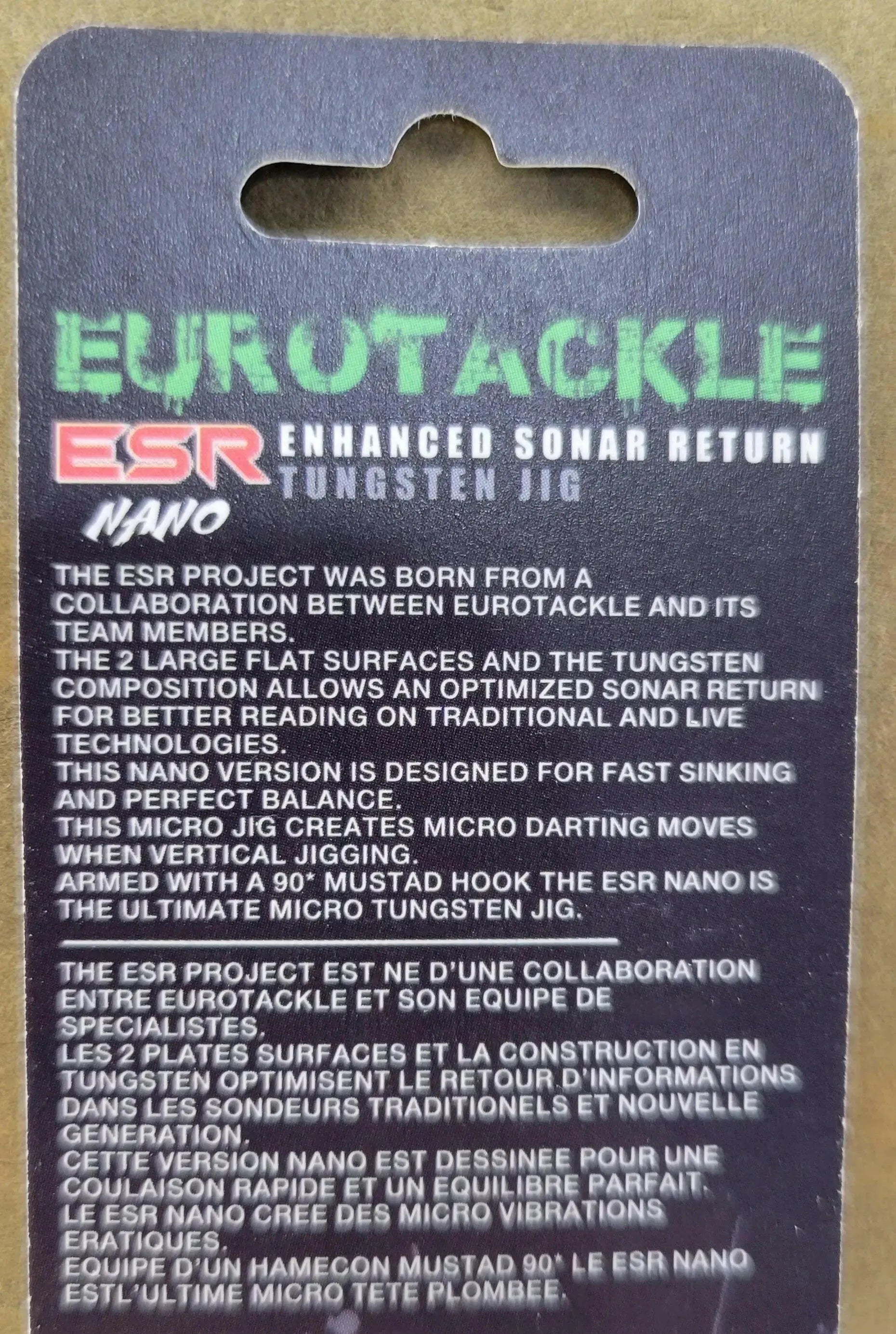 Euro-Tackle ESR Nano 3.5mm Jig Head White Glow 2pcs C.G. Emery
