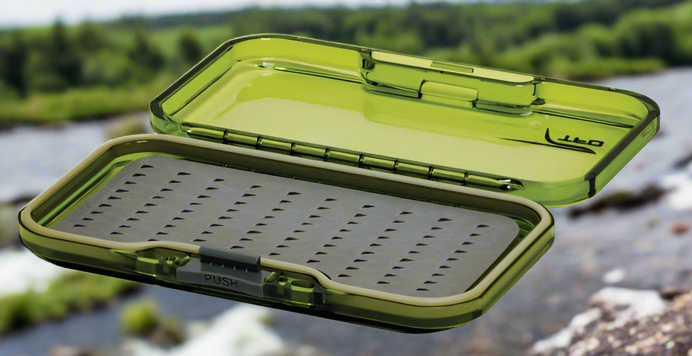 Waterproof Fly Box -Triangle Slit Foam - Single Sided - Olive