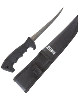 Compac Rubber Handle Filet Knife w/Sheath