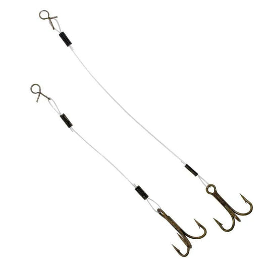 COMPAC Fluorocarbon Stinger Hooks w/Fas Snap connectors