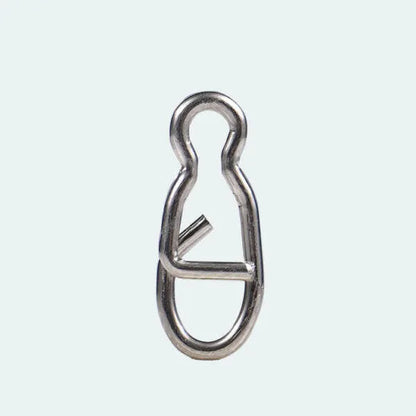 Metallic clasp on a white background