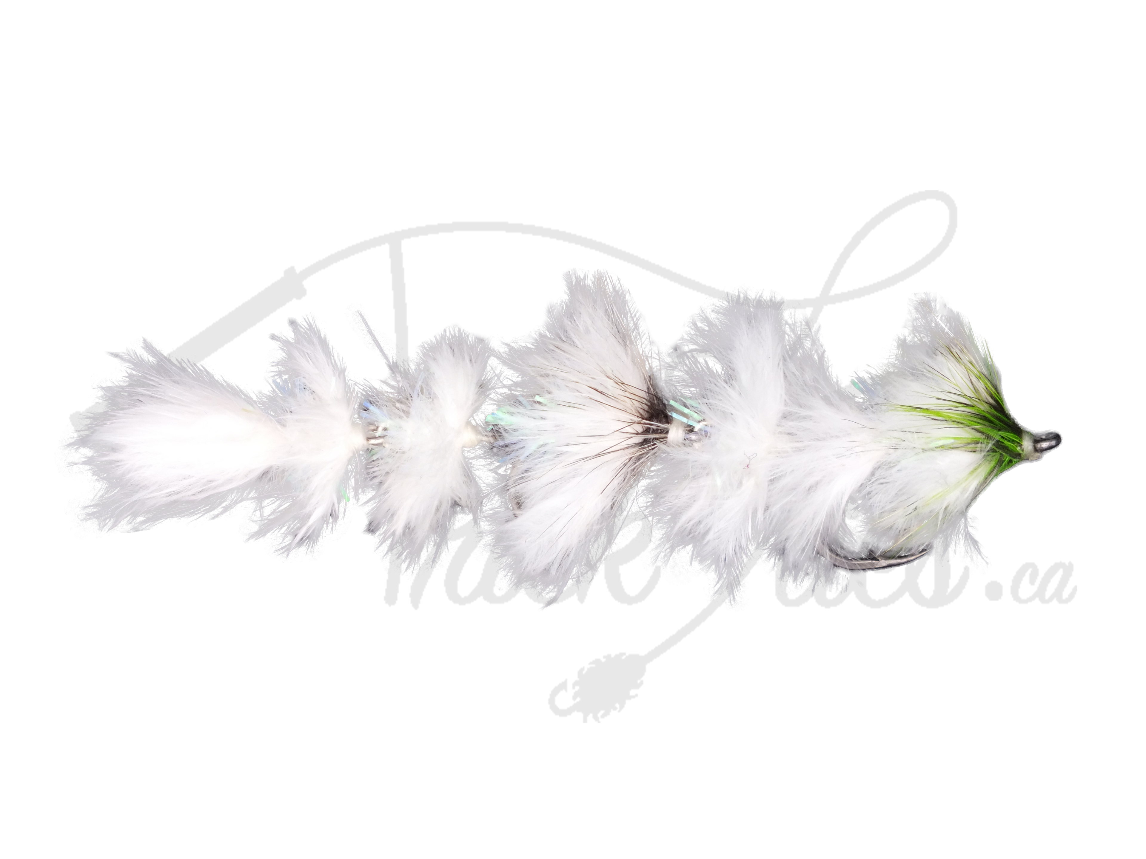 Feather Changer Chartreuse and White