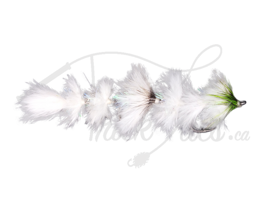 Feather Changer Chartreuse and White