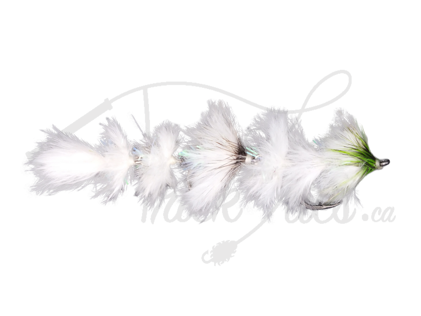 Feather Changer Chartreuse and White