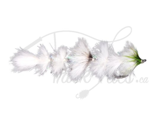 Feather Changer Chartreuse and White