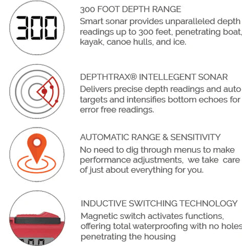 Hawkeye DepthTrax 1H Handheld Depth Finder